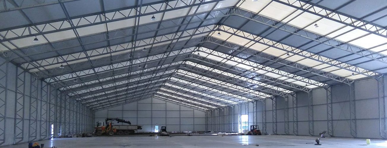 structure metallique modulable demontable entrepot industriel